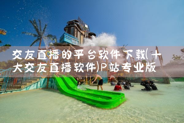 交友直播的平台软件下载|P站专业版