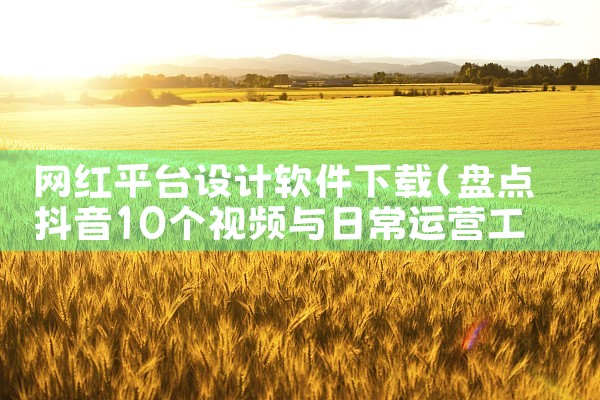 网红平台设计软件下载|糖心Vlog